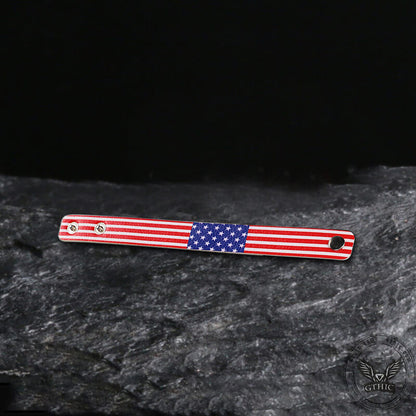 American Flag PU Leather Bracelet