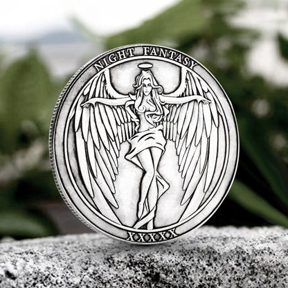 Angel And Demon Alloy Hobo Nickel Coin Pendant