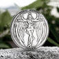 Angel And Demon Alloy Hobo Nickel Coin Pendant