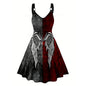 Angel Wings Pentagram Sleeveless Gothic Dress