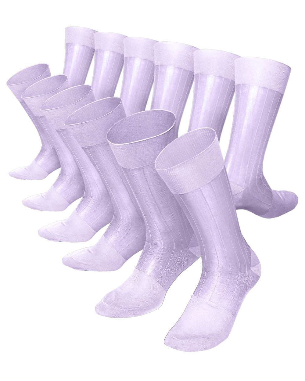 Vittorio Farina Men's Ribbed Shear Nylon Anklet Dress Socks