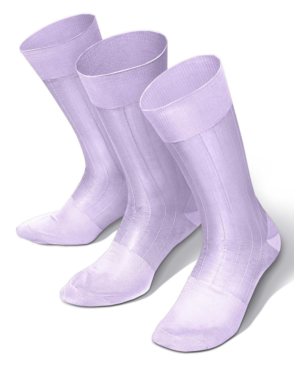 Vittorio Farina Men's Ribbed Shear Nylon Anklet Dress Socks