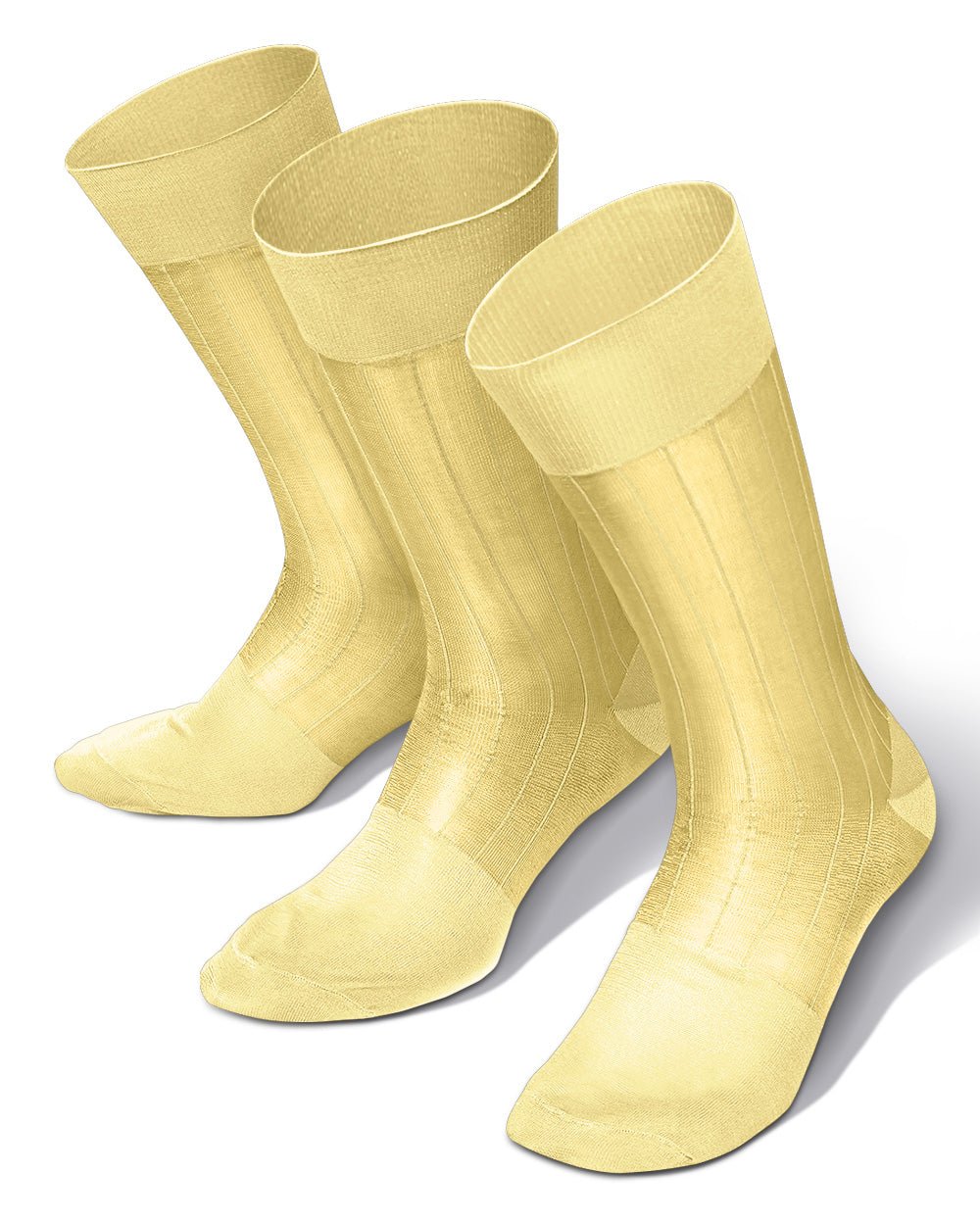 Vittorio Farina Men's Ribbed Shear Nylon Anklet Dress Socks