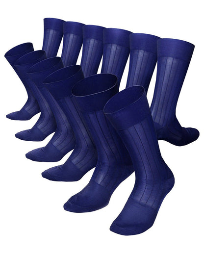 Vittorio Farina Men's Ribbed Shear Nylon Anklet Dress Socks