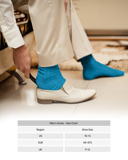 Vittorio Farina Men's Ribbed Shear Nylon Anklet Dress Socks