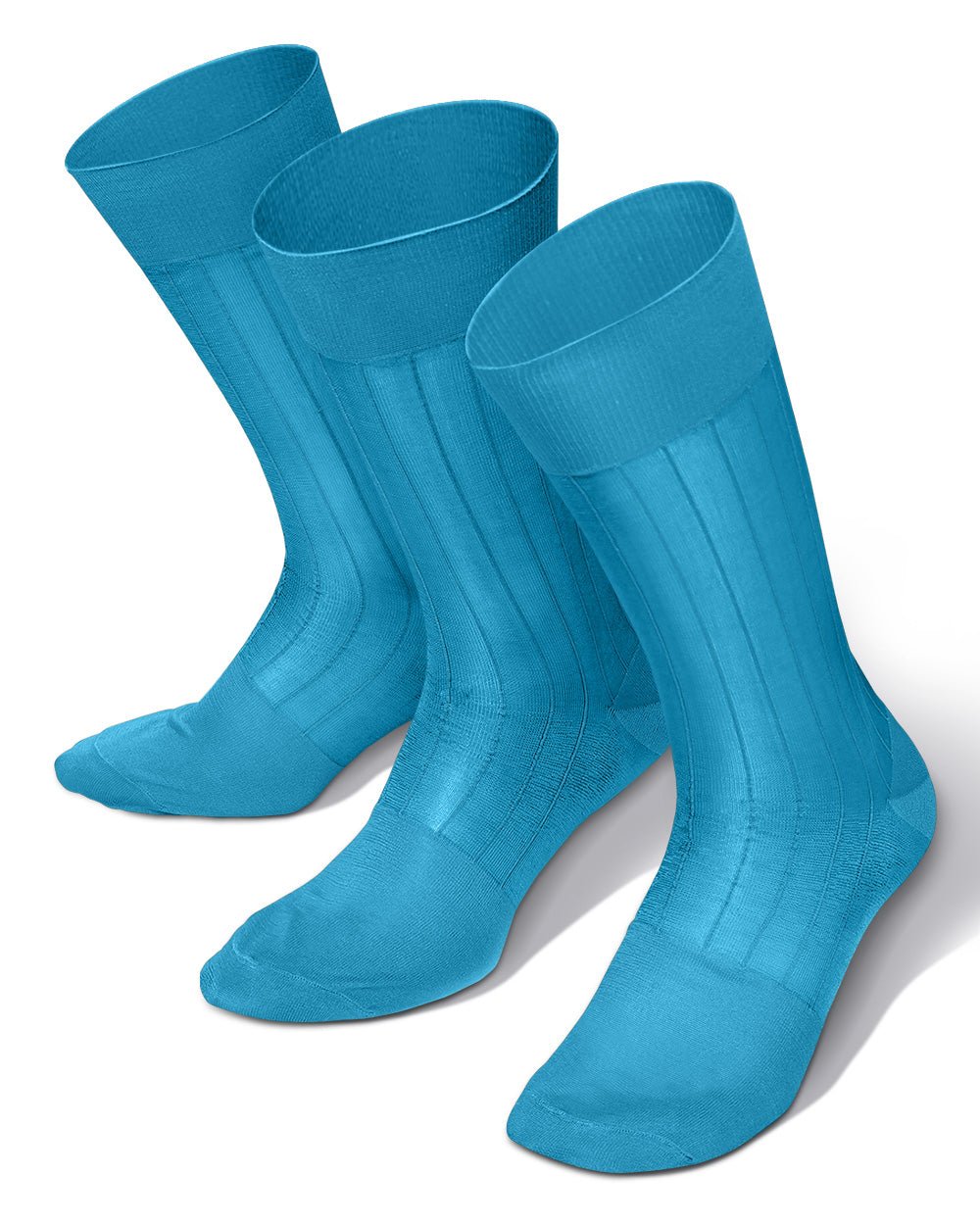Vittorio Farina Men's Ribbed Shear Nylon Anklet Dress Socks