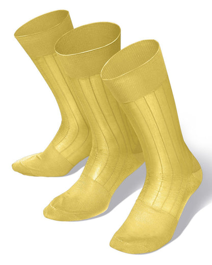 Vittorio Farina Men's Ribbed Shear Nylon Anklet Dress Socks