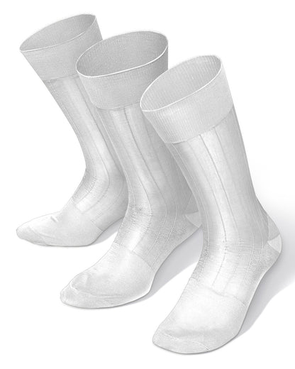 Vittorio Farina Men's Ribbed Shear Nylon Anklet Dress Socks