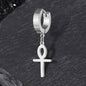 Ankh Stainless Steel Cross Earring