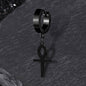 Ankh Stainless Steel Cross Earring