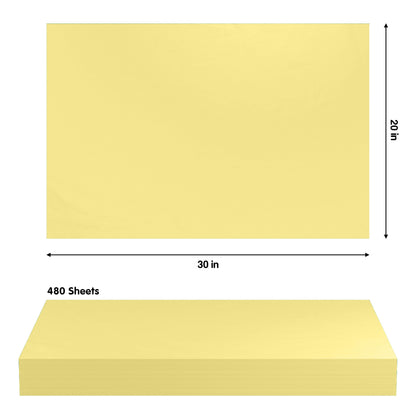 Ivory Tissue Paper 20 In. x 30 In. | 480 Sheets