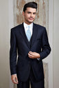 "Aspen" Navy Suit Jacket Notch (Separates)