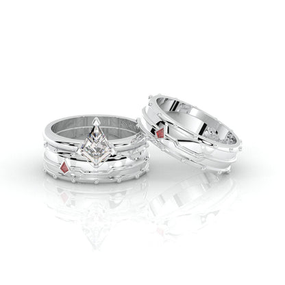 Assasin's Promise Ring Set (Women)- 14k Yellow Gold Video Game Inspired Rings