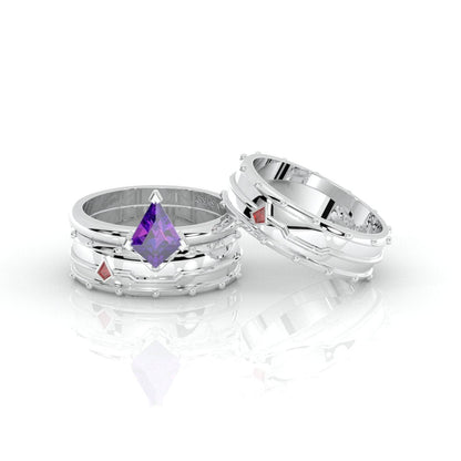 Assasin's Promise Ring Band (Unisex)- 14k Yellow Gold Video Game Inspired Rings