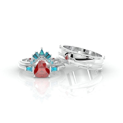 Assasin's Romance Engagement Ring- 14k Yellow Gold Video Game Inspired Rings