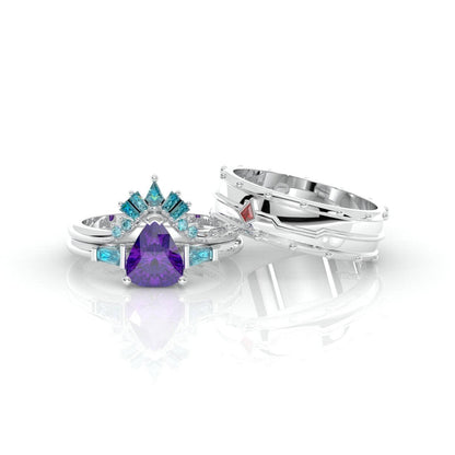 Assasin's Romance Engagement Ring- 14k Yellow Gold Video Game Inspired Rings