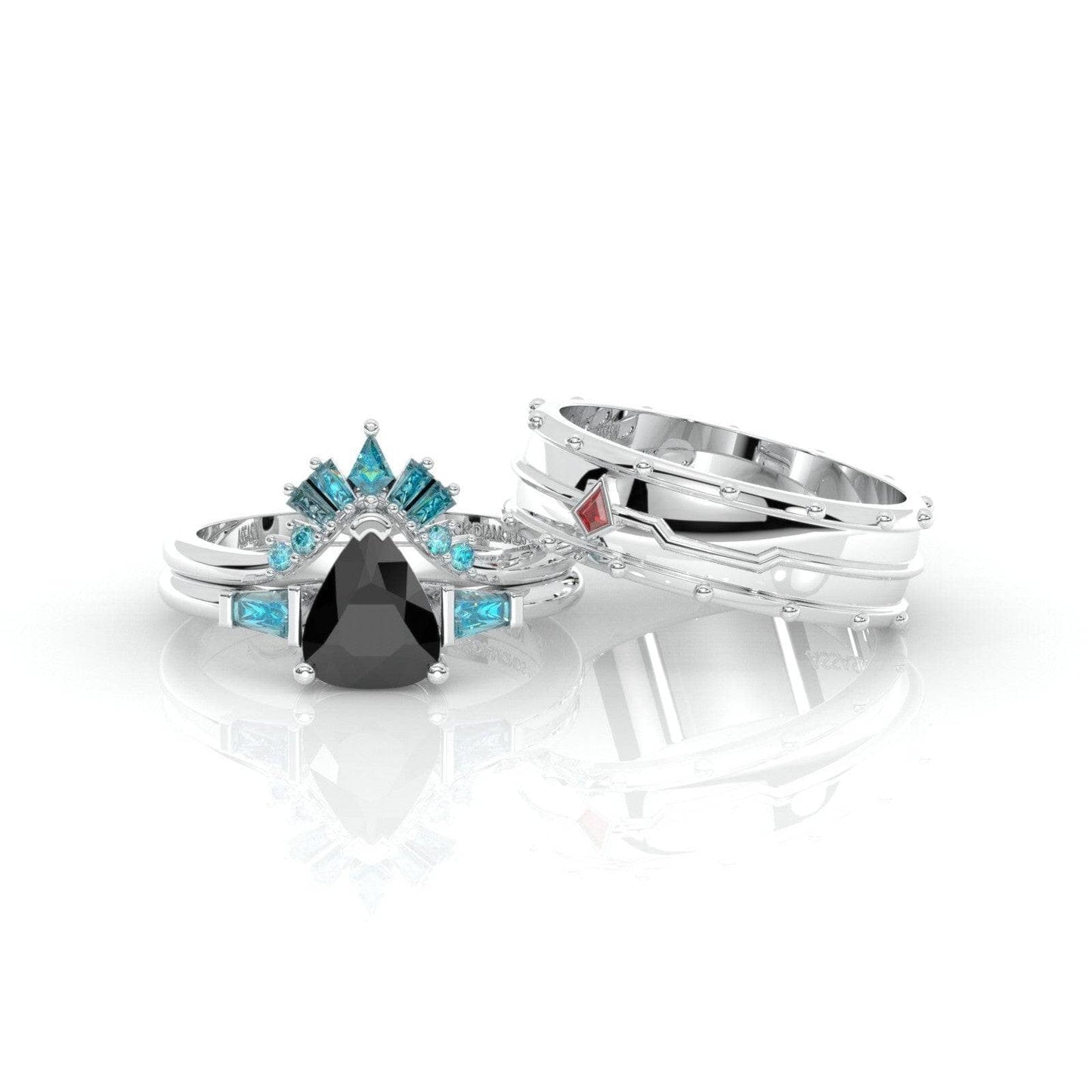 Assasin's Romance Engagement Ring- 14k Yellow Gold Video Game Inspired Rings