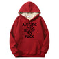 Autistic And Ready To Fuck Warm Fleece Sherpa Lined Hoodie
