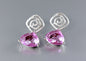 "Electra" - Trillion-Cut Cubic Zirconia Earrings