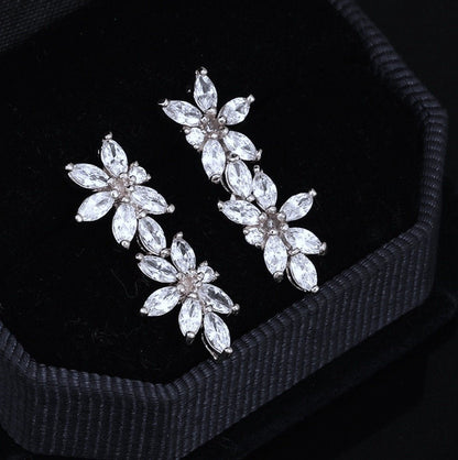 Heather - Cubic Zirconia Bridal Jewelry Set - Available in Silver and Gold