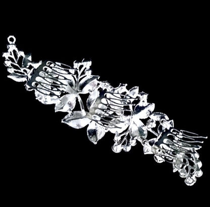 Ariel - Austrian Crystal Bridal Hair Comb - Available in Silver, Rose Gold and Yellow Gold