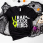 Bad Witch Vibes Round Neck Short Sleeve T-shirt