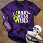 Bad Witch Vibes Round Neck Short Sleeve T-shirt
