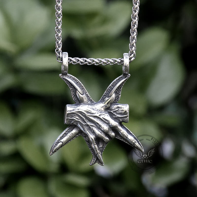 Baphomet Hands Stainless Steel Pendant