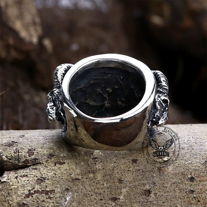 Baphomet Sigil Stainless Steel Occultisme Ring