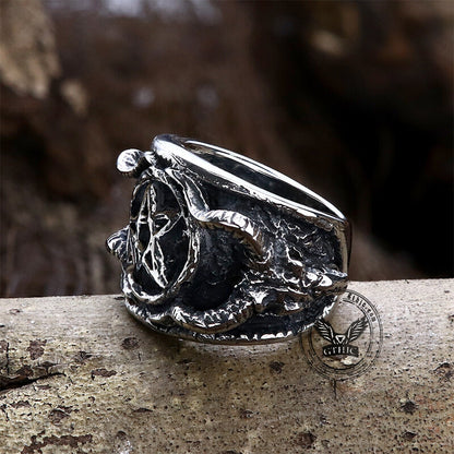 Baphomet Sigil Stainless Steel Occultisme Ring