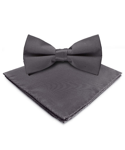 Vittorio Farina Men's Satin Bow Tie & Pocket Square in Gift Box