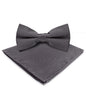 Vittorio Farina Men's Satin Bow Tie & Pocket Square in Gift Box