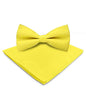 Vittorio Farina Men's Satin Bow Tie & Pocket Square in Gift Box