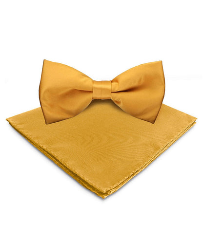 Vittorio Farina Men's Satin Bow Tie & Pocket Square in Gift Box