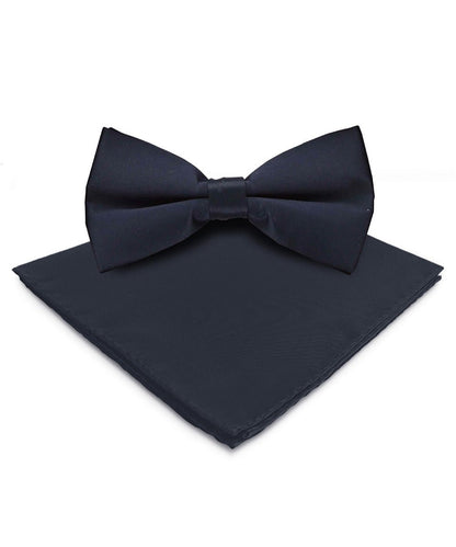 Vittorio Farina Men's Satin Bow Tie & Pocket Square in Gift Box