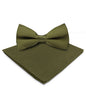 Vittorio Farina Men's Satin Bow Tie & Pocket Square in Gift Box