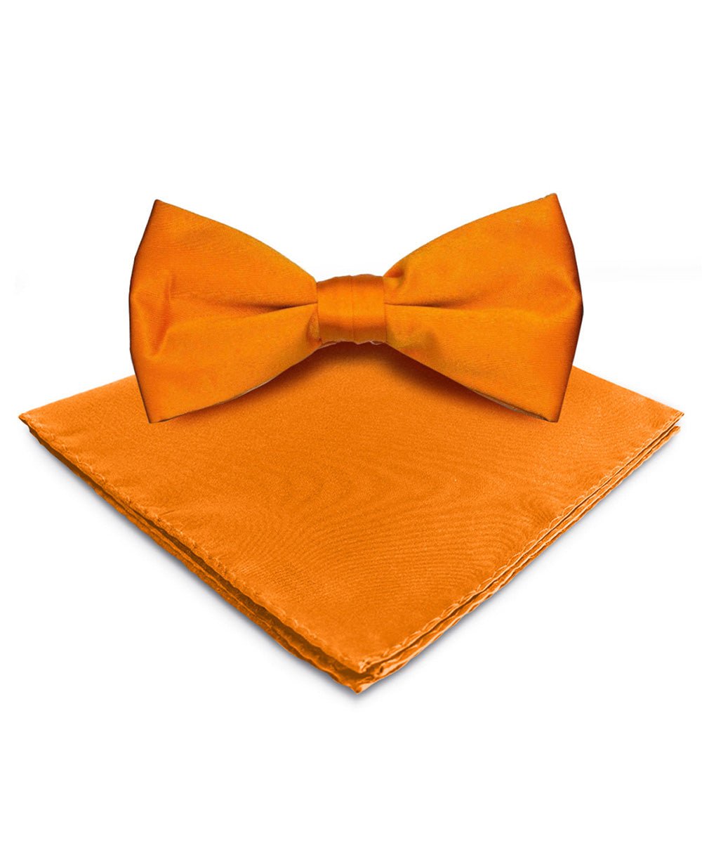 Vittorio Farina Men's Satin Bow Tie & Pocket Square in Gift Box