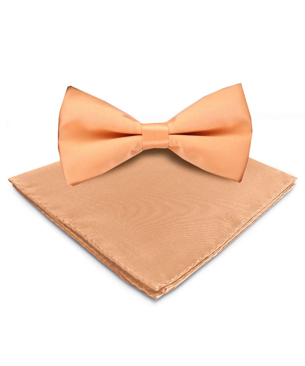 Vittorio Farina Men's Satin Bow Tie & Pocket Square in Gift Box
