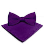 Vittorio Farina Men's Satin Bow Tie & Pocket Square in Gift Box