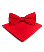 Vittorio Farina Men's Satin Bow Tie & Pocket Square in Gift Box