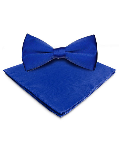 Vittorio Farina Men's Satin Bow Tie & Pocket Square in Gift Box