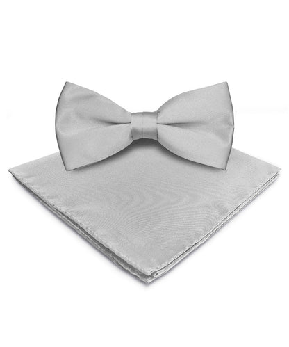 Vittorio Farina Men's Satin Bow Tie & Pocket Square in Gift Box
