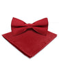 Vittorio Farina Men's Satin Bow Tie & Pocket Square in Gift Box