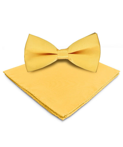 Vittorio Farina Men's Satin Bow Tie & Pocket Square in Gift Box