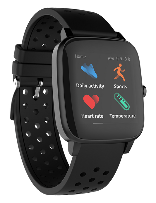 Supersonic Smartwatch with Dynamic Heart Rate, Temperature, Blood Oxygen, and Blood Pressure Monitor