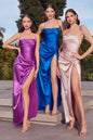 Satin Fitted Knot Gown