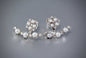 "Kyla" - Pearl and Cubic Zirconia Bridal Earring Jackets
