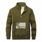 Be Kind American Flag Fleece Stand Collar Zip Sweatshirt