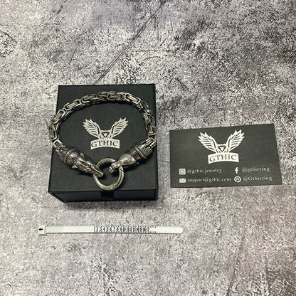 Bear Head Buckle Stainless Steel Bracelet