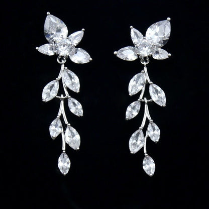 Eliana - Silver Cubic Zirconia Bridal Jewelry Set
